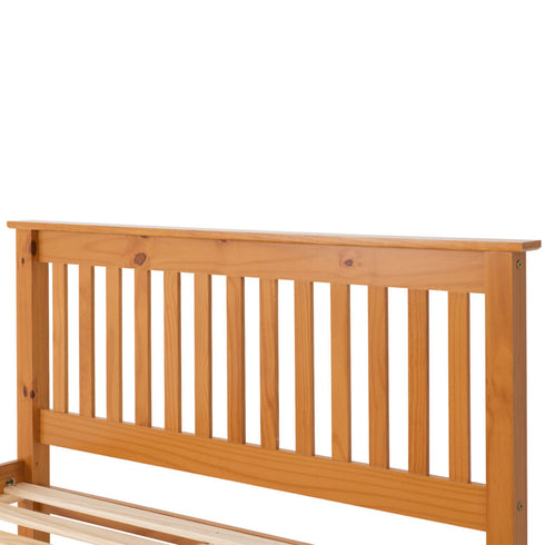 Monaco 4FT6 Bed Low Foot End - Antique Pine